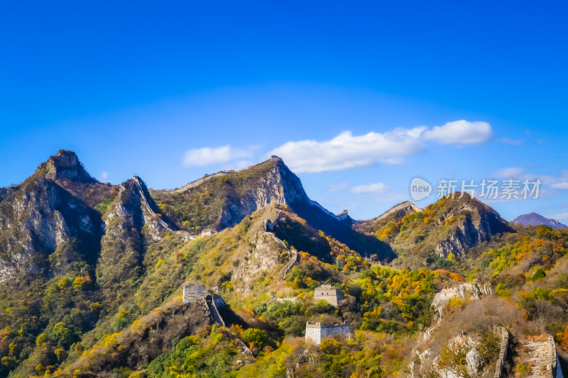 万里长城秋天自然风景