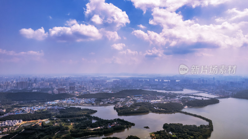 武汉东湖风景区航拍