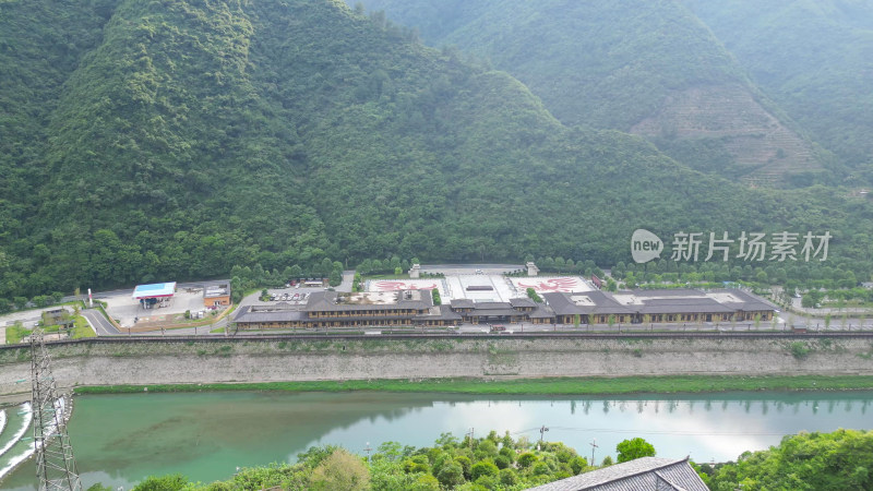 航拍湖北宜昌兴山县昭君村