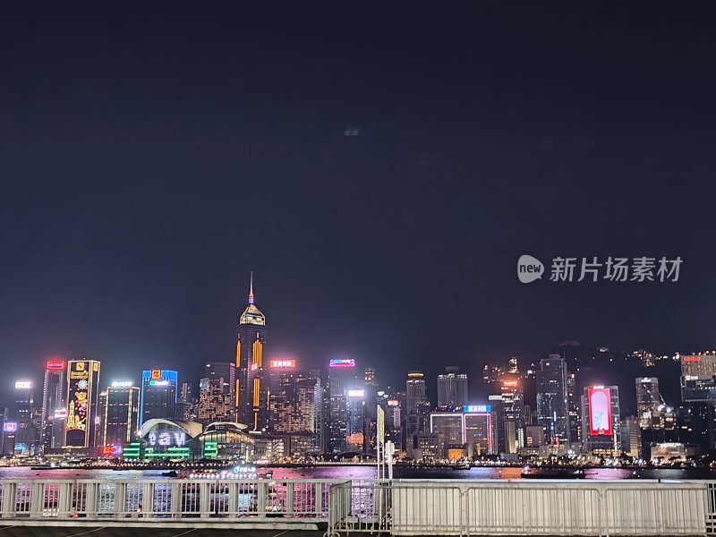 香港城市夜景高楼大厦