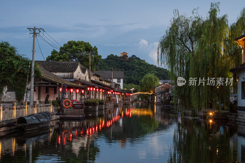 江南小镇夜色