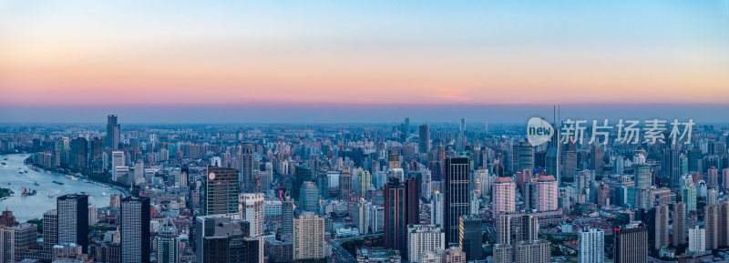 航拍上海现代都市摩天大楼陆家嘴外滩夜景