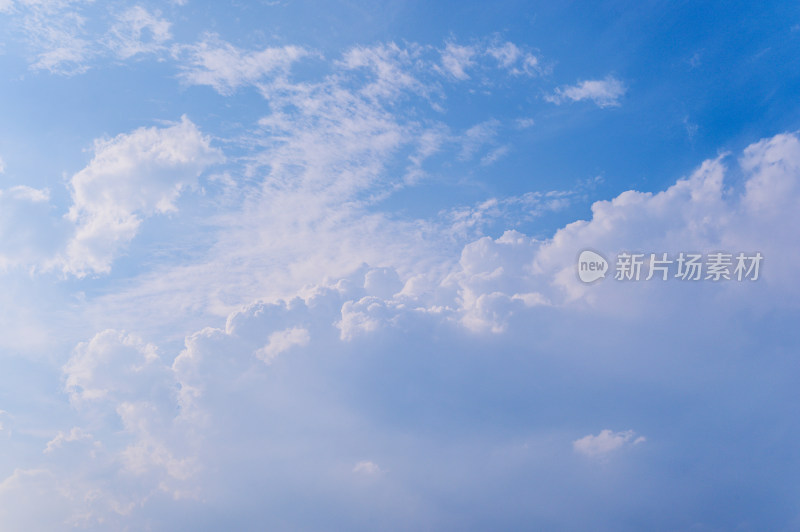 天空蓝天流动的白云时间流逝