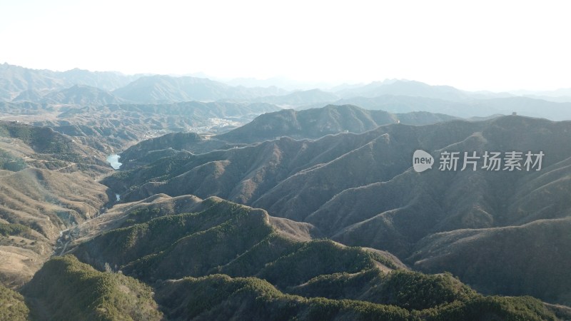 航拍金山岭长城