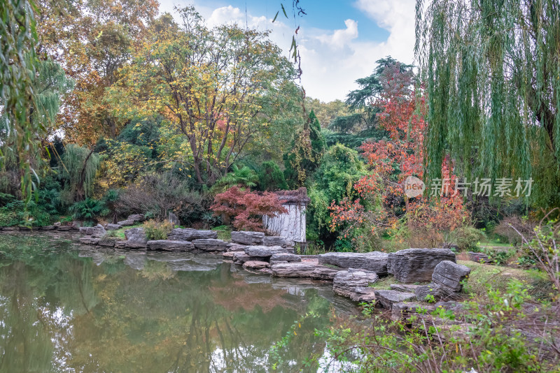 南京钟山风景名胜区明孝陵秋景