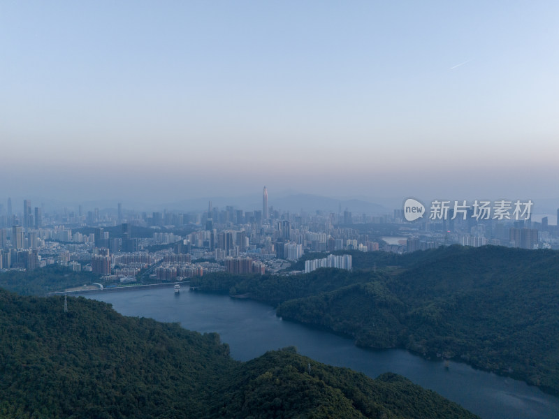 梅林后山深圳罗湖福田景色