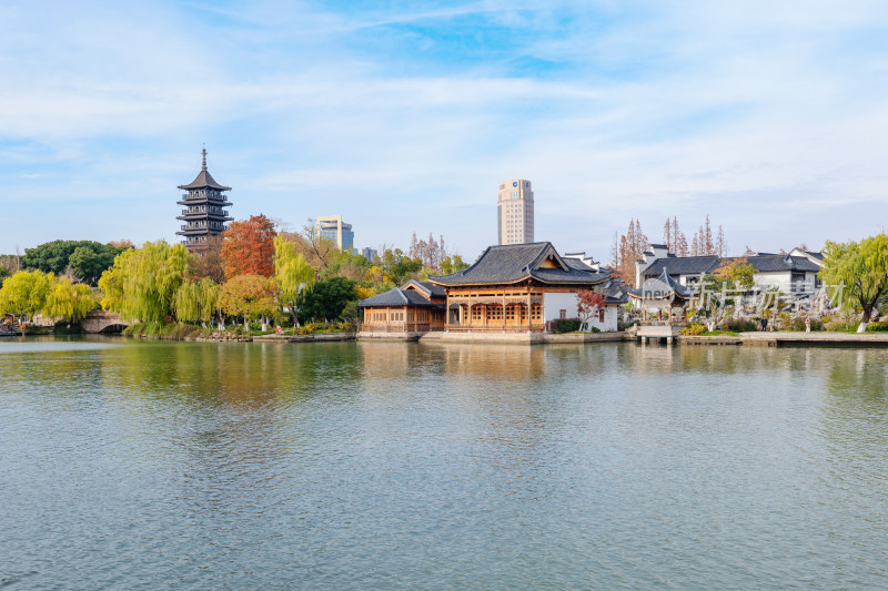 嘉兴南湖旅游区-南湖湖滨景观