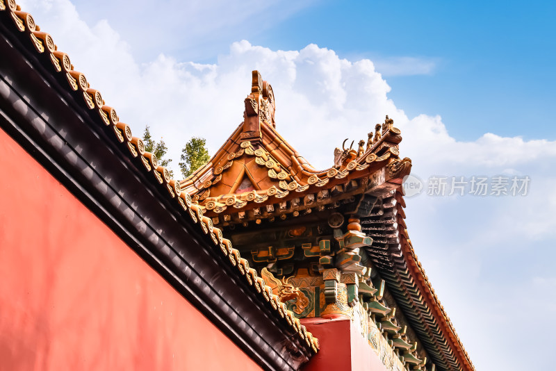 南京钟山风景名胜区明孝陵中的建筑风景