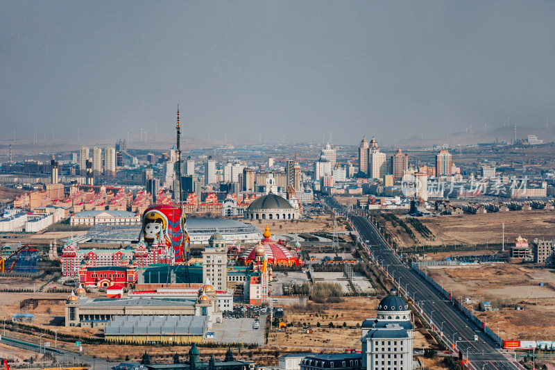 满洲里市区城景