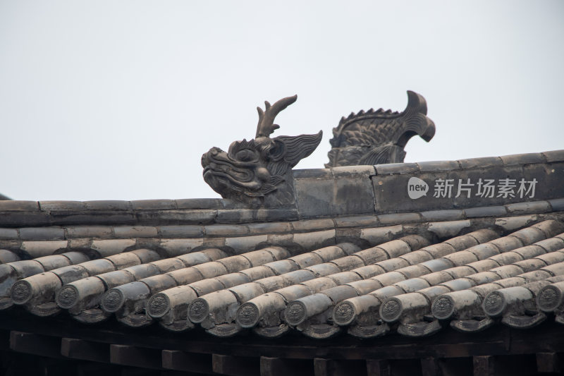 山西大同华严寺屋顶装饰