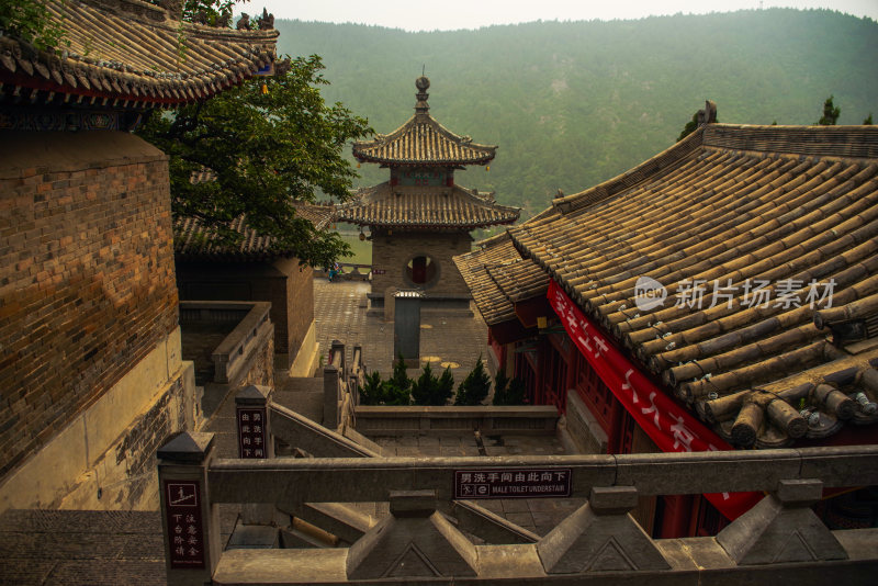 中式古建筑景观俯瞰