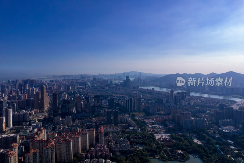 广东珠海城市大景航拍摄影图
