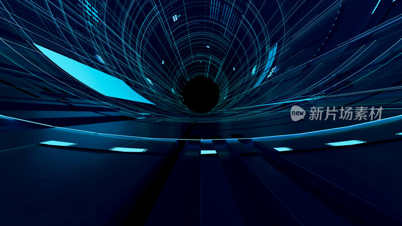 未来科技感隧道