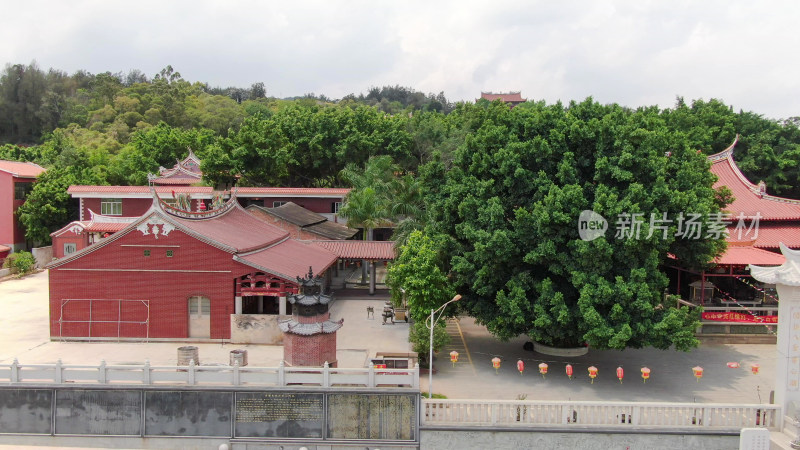 航拍福建泉州东岳行宫