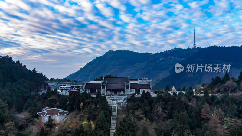 湖南南岳衡山5A景区航拍图