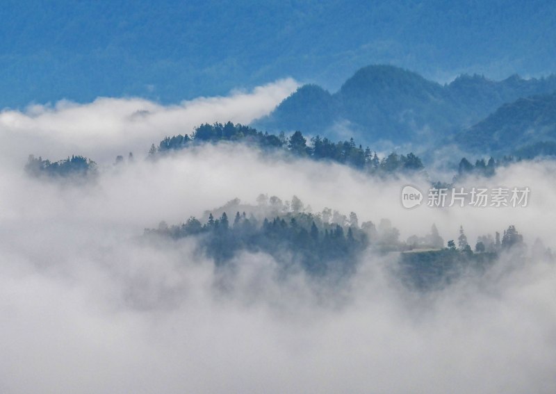 重庆酉阳：青山白纱俏村庄