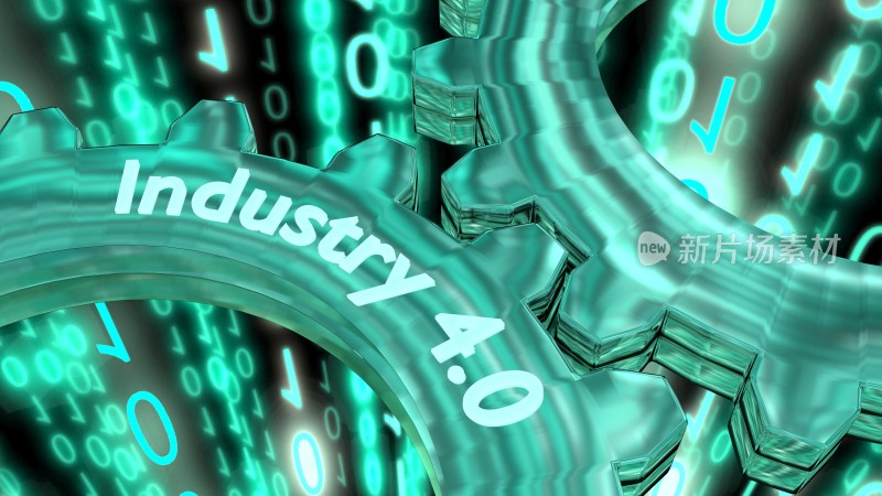 工业4.0概念齿轮素材