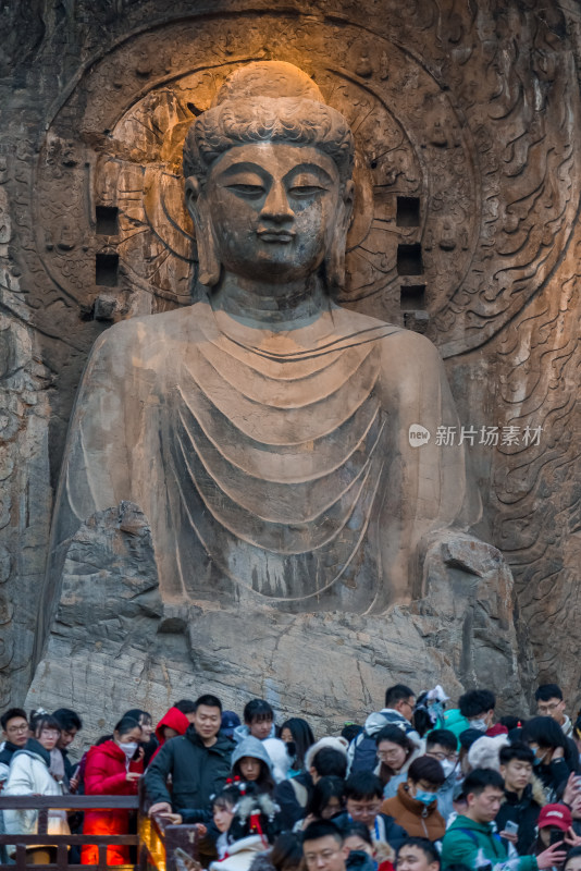 洛阳龙门石窟世界文化遗产文物旅游