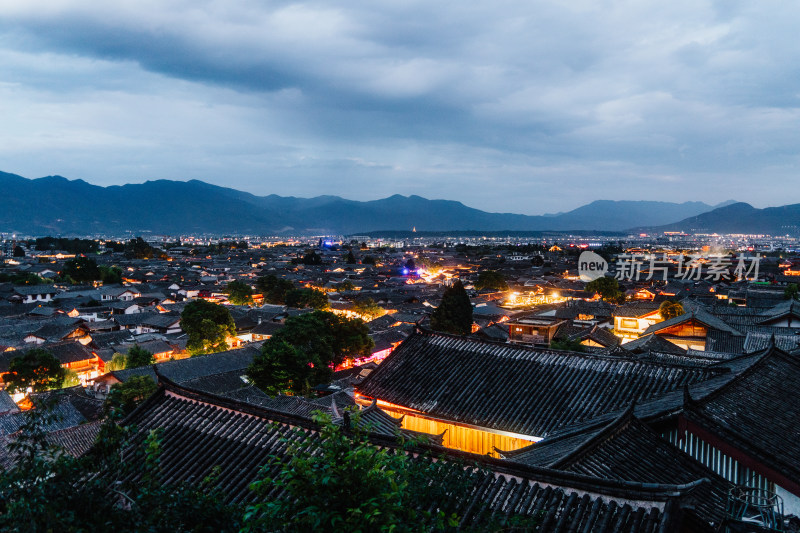 丽江大研古城夜景