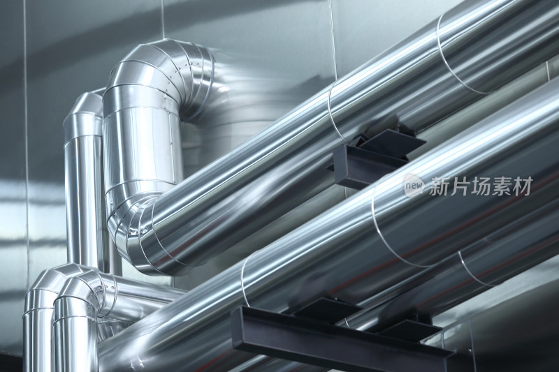 金属管道工业场景特写