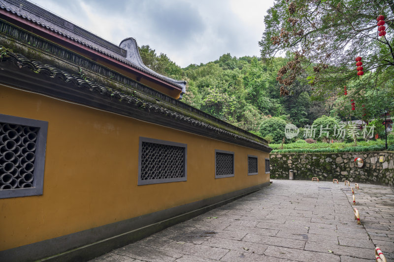 杭州西湖三天竺法镜寺古建筑风景