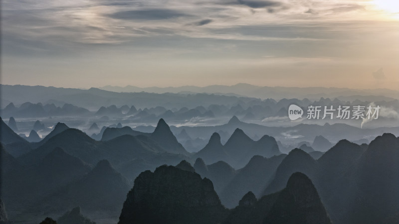 广西桂林喀斯特地貌景观