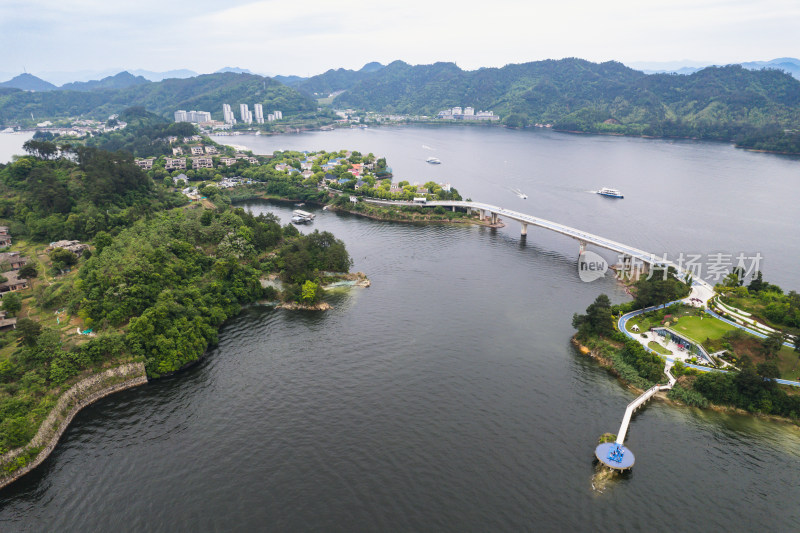 千岛湖航拍 鹿岛 植物园