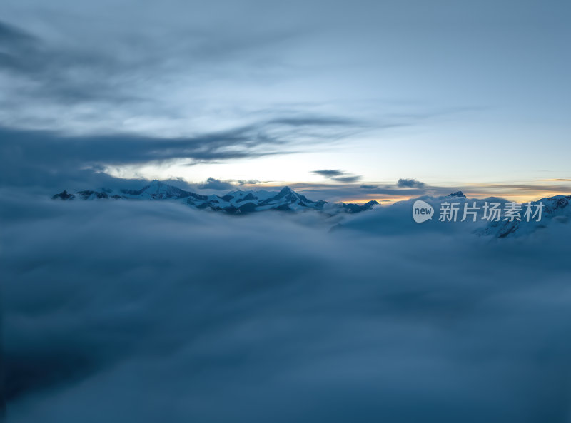 西藏日喀则珠峰东坡嘎玛沟喜马拉雅山脉航拍