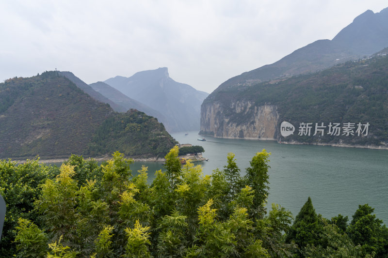 长江三峡重庆奉节瞿塘峡山水风光