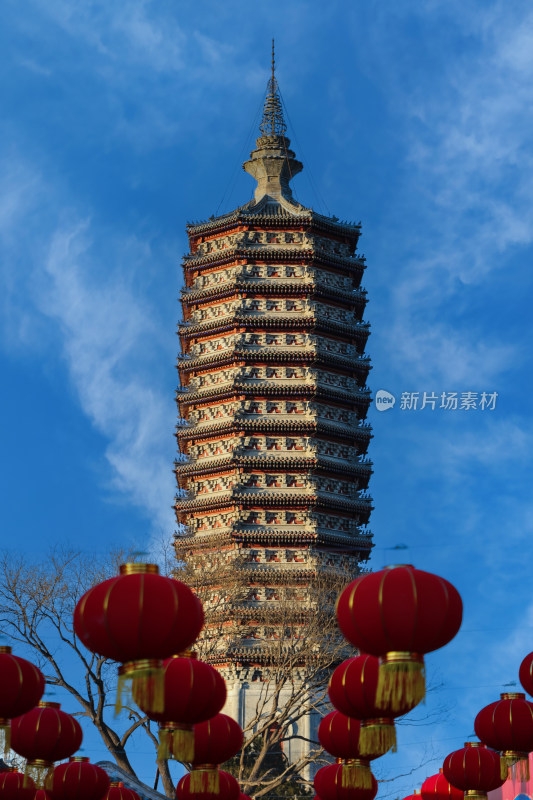 新年的北京通州燃灯舍利塔