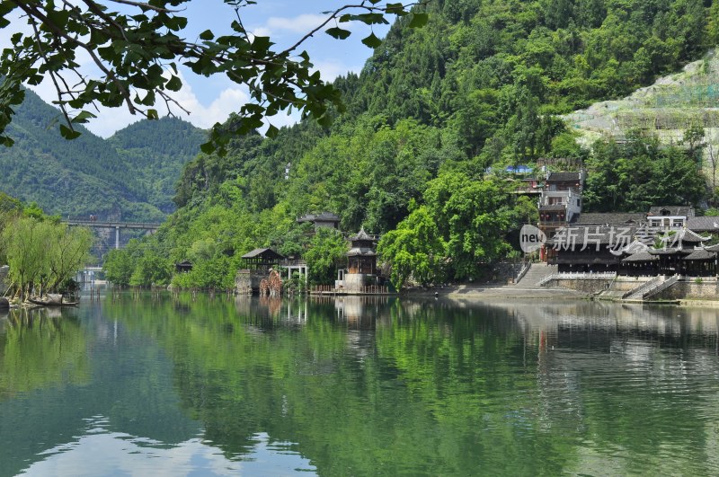 风景名胜  古城街道 湘西边城