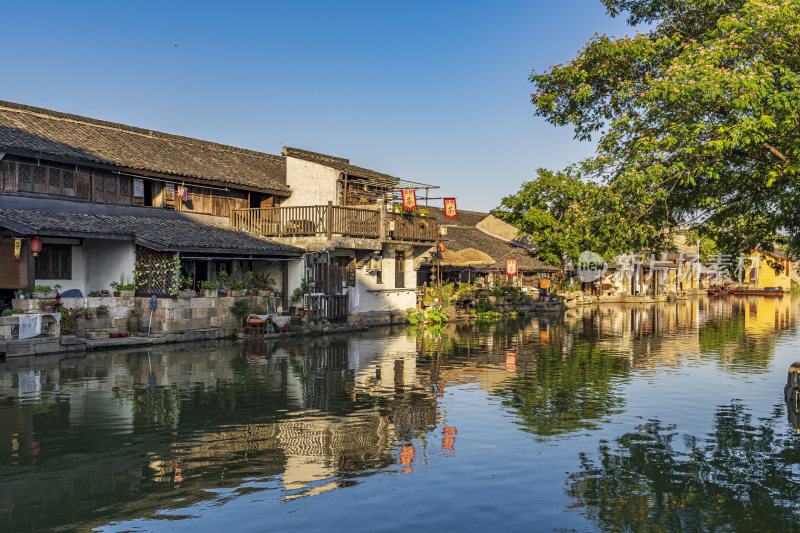 绍兴安昌古镇江南水乡风景