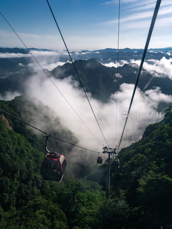 洛阳老君山景区上山索道缆车