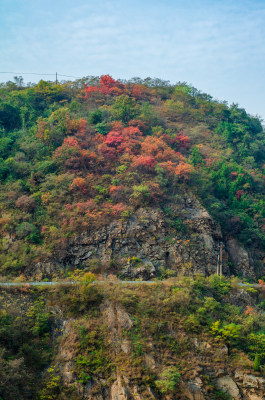 河南洛阳白云山景区秋色