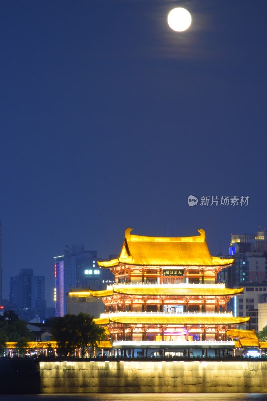 长沙城市天际线夜景