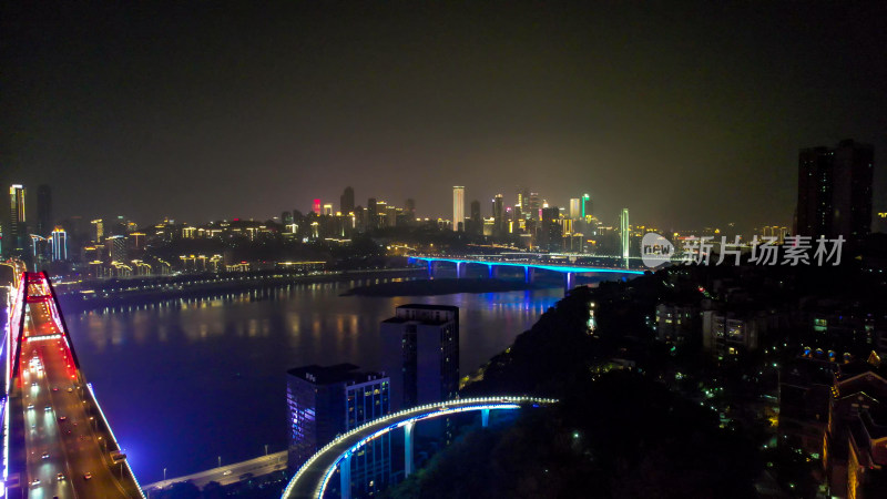 重庆夜景航拍图