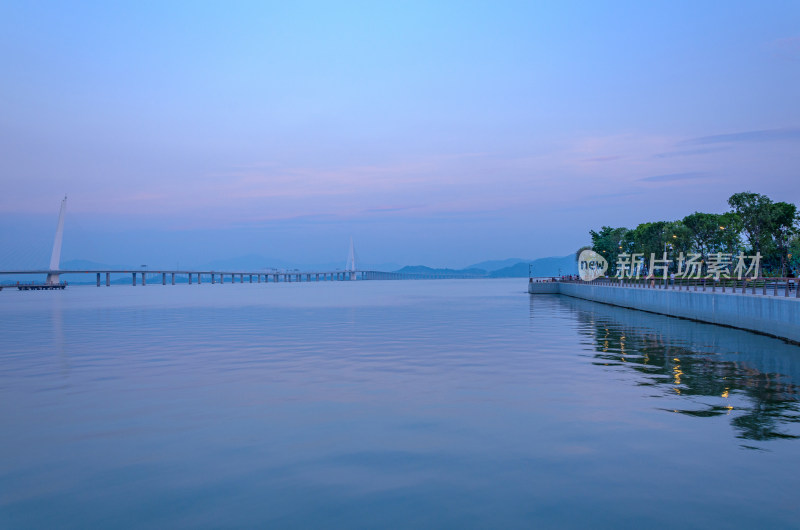 深圳湾公园海景与跨海大桥