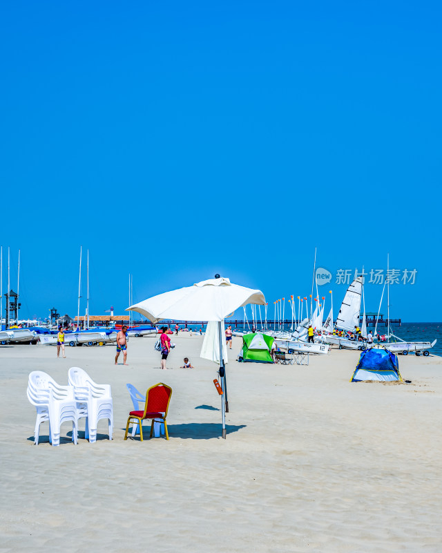 秦皇岛北戴河夏日海滨风光