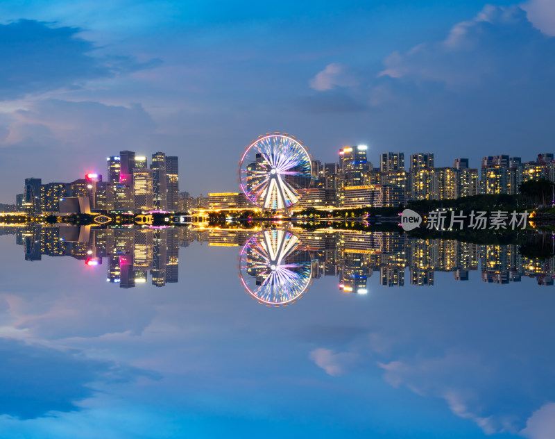 深圳欢乐港湾摩天轮夜景