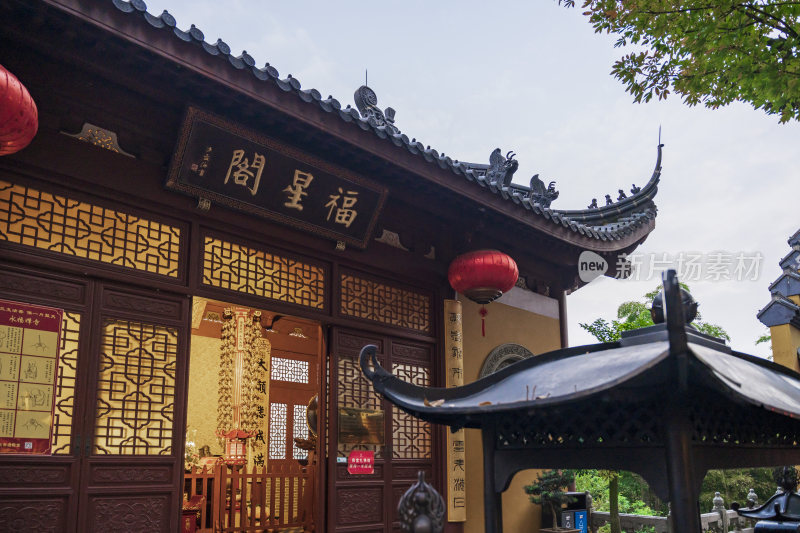 杭州飞来峰永福寺古建筑风光