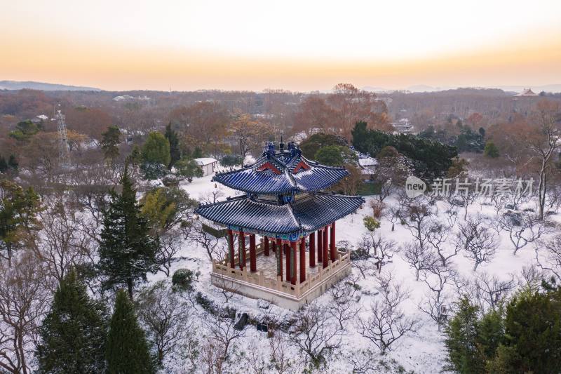 南京明孝陵冬季雪景