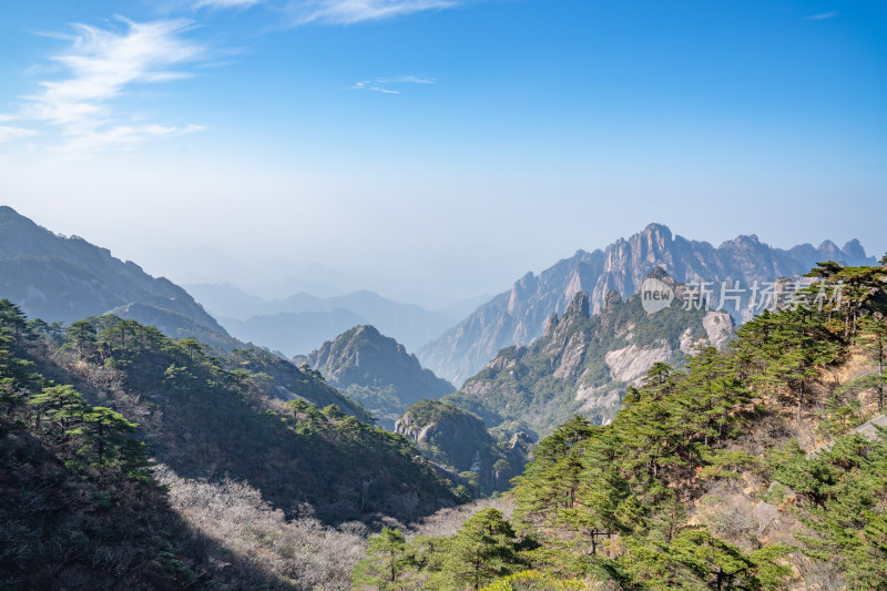 安徽黄山风景区自然风光