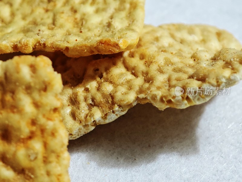 美味的饼干特写