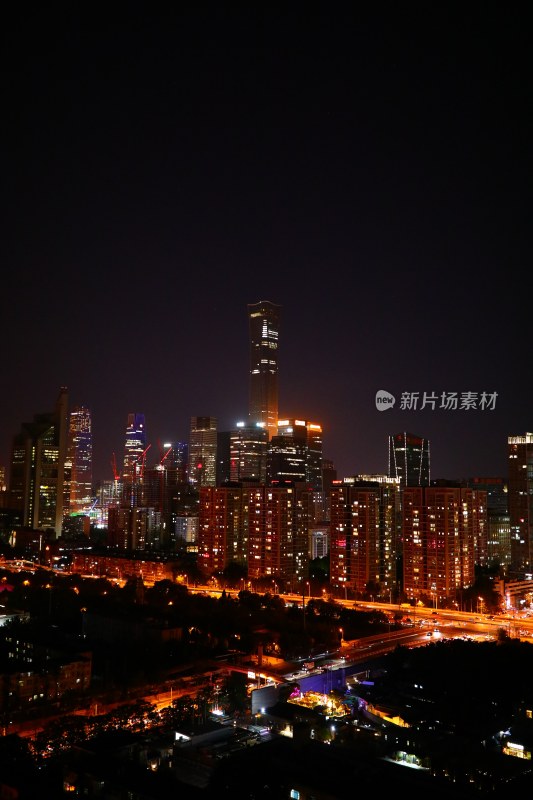 北京国贸CBD夜景大望路夜景