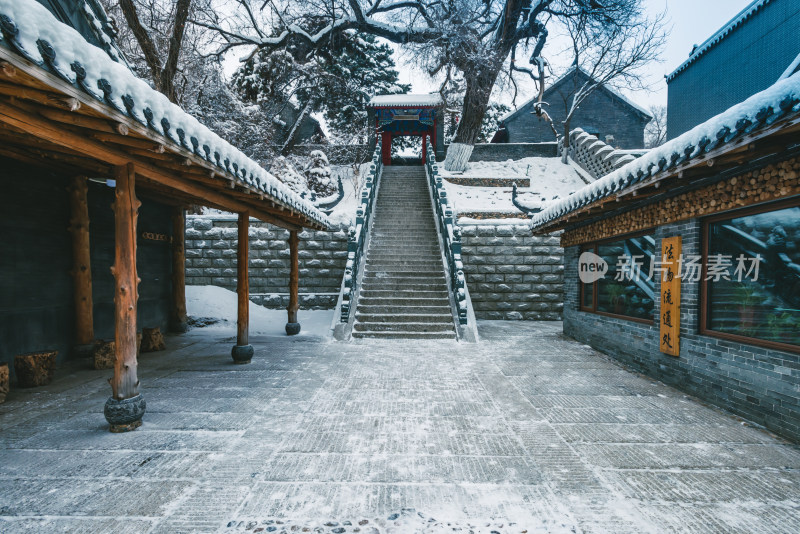 古建筑雪景