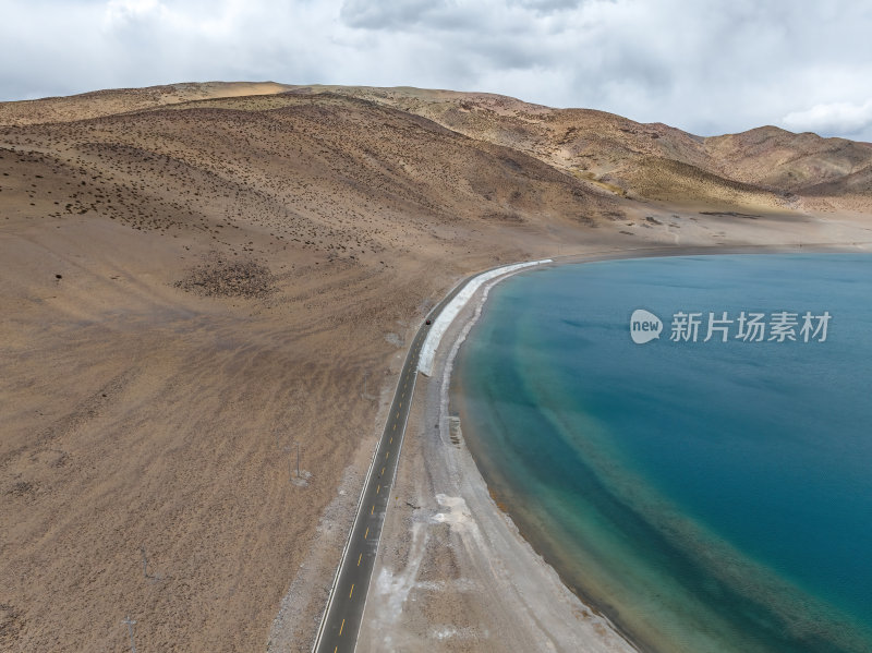 西藏阿里羌塘无人区塔若措高空航拍