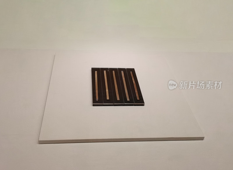 成都博物馆汉字中国展 无字竹简 战国