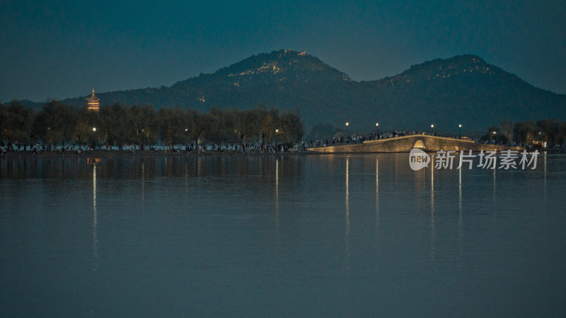 杭州西湖夜景