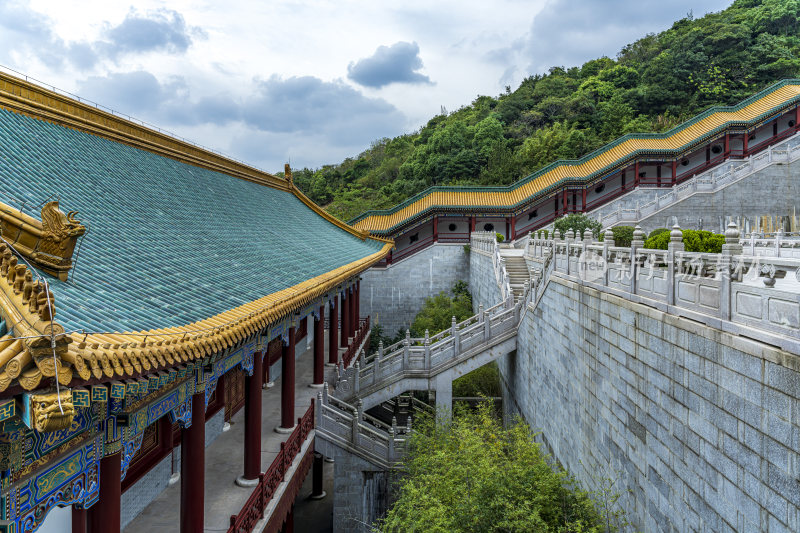 浙江舟山普陀山宝陀讲寺风光