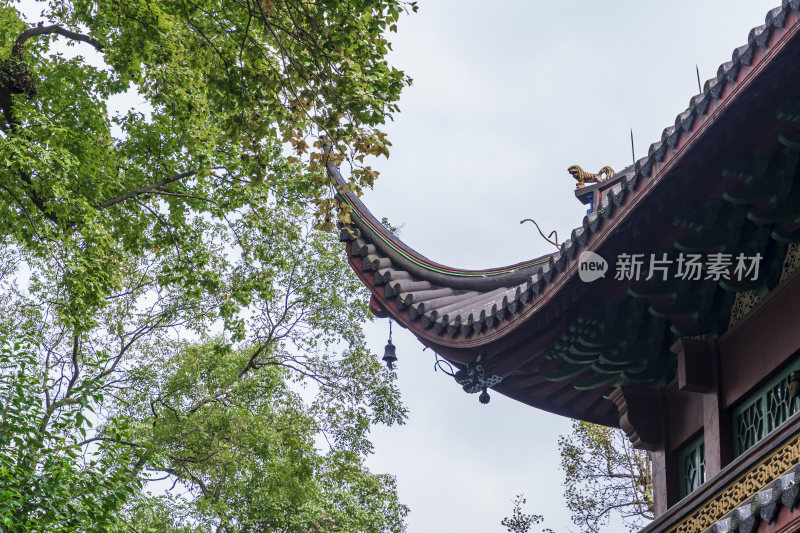 杭州西湖飞来峰灵隐寺千年古刹古建筑